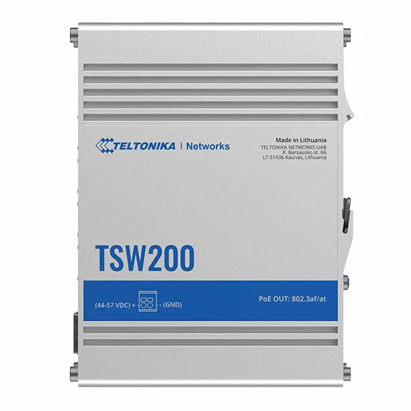 Teltonika TSW200 Industrial Unmanaged PoE+ Switch - Image 3